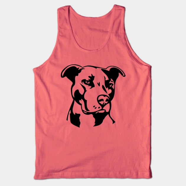 Dog Outline Tank Top by sportartbubble